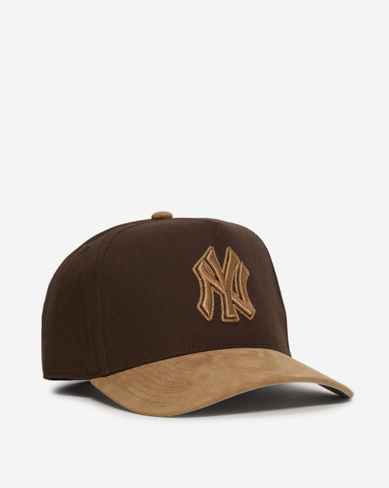 Mitchell  Ness New York Yankees Pro Pinch Lux Chain Snapback Hat HP18073-NYYBRTN Brown 1