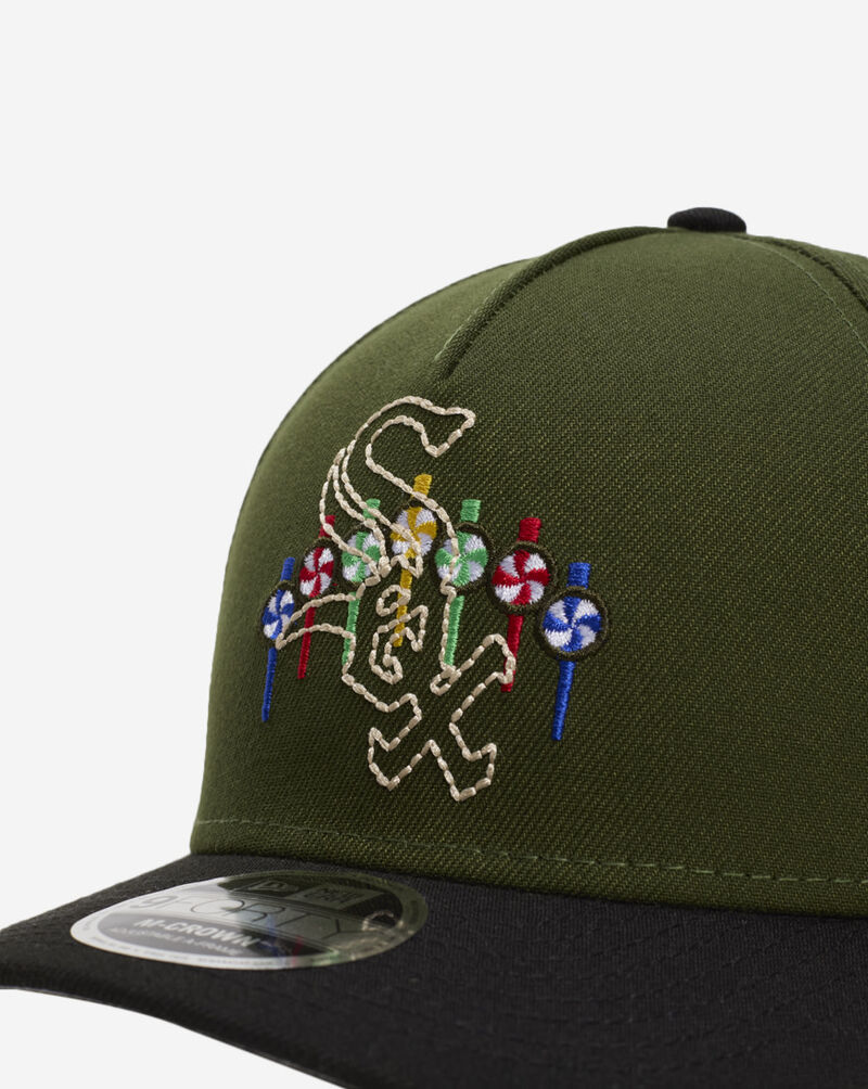 New Era 9Forty A-Frame Chicago White Sox City Feat Snapback Hat 60640970 Green 2