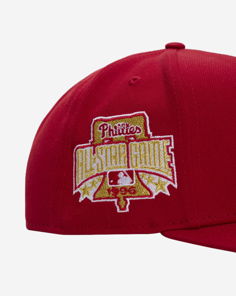 New Era 9Fifty Philadelphia Phillies Metallic A-Frame Snapback Hat 70931929 Red 2