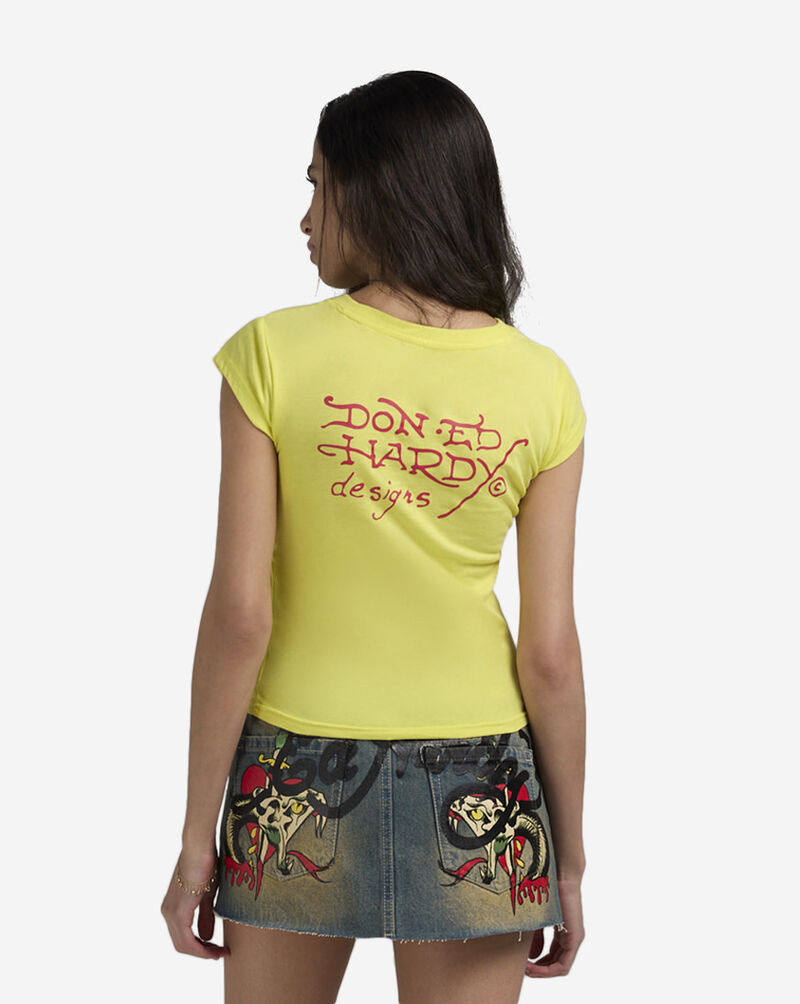 Phoenix Rhinestone Cap Sleeve Tee