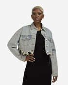 Trio Urban Ski Mask Rhinestone Denim Jacket W16-BLU Blue 1