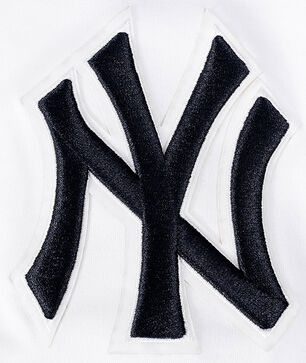 New York Yankees Classic Chenille Double Knit Pull Over Hoodie 