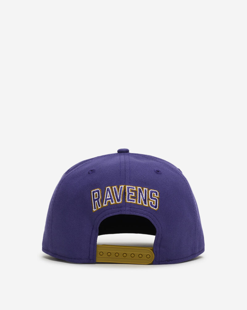 New Era 9Fifty Baltimore Ravens Retro A-Frame Snapback Hat 60974179 Purple 3
