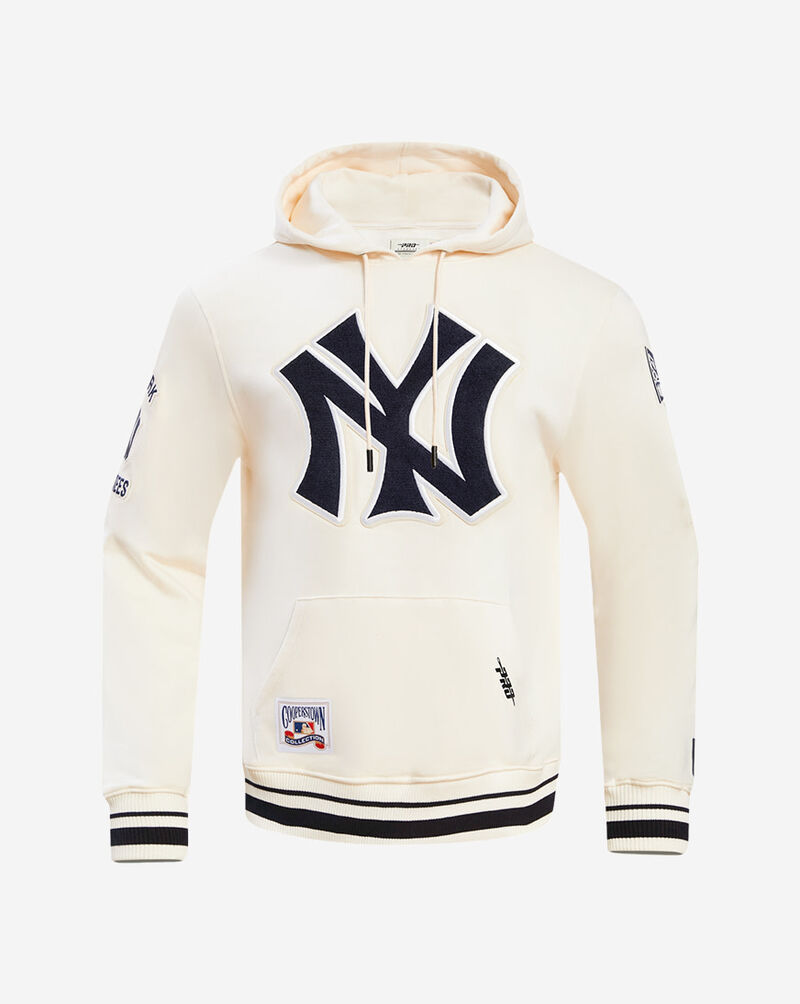 PRO STANDARD New York Yankees Retro Classic Fleece Pull Over Hoodie LNY535126-EMN cream 1