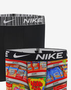 Nike Big Kids' 2PK Printed Long Boxer Briefs 9N1334-K90 Multi 2