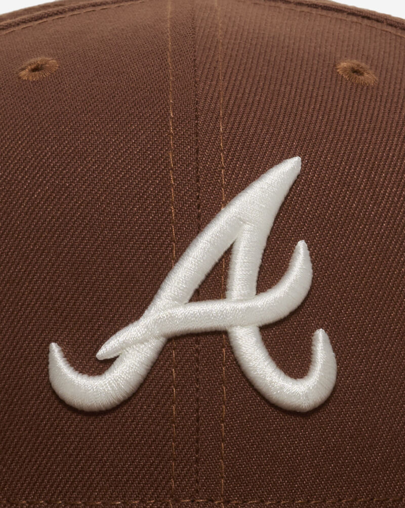 New Era 59Fifty Atlanta Braves Fitted Hat 70958571 Brown 2