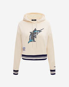 Florida Marlins Retro Classic Fleece Cropped Pullover Hoodie