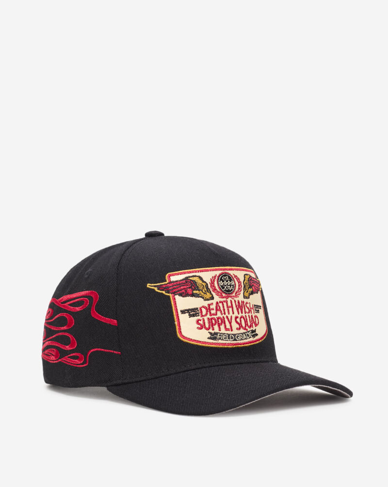 Field Grade Death Squad Wool Trucker Hat 1005050 Black 1