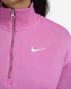 Nike NSW Phoenix Fleece 1/4-Zip Cropped Sweatshirt DQ5767-675 Pink 3