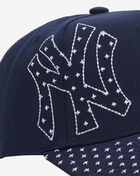 Mitchell  Ness New York Yankees Pro Pinch Triple Logo Snapback Hat HP19015-NYYNAVY Blue 2