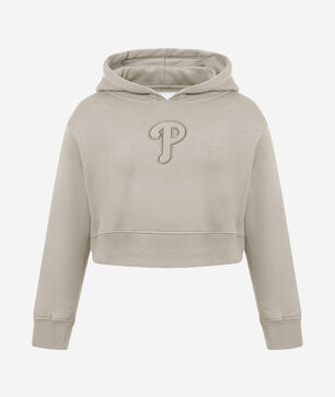 Big Girls' Philadelphia Phillies Neutral Fleece Pull Over Hoodie