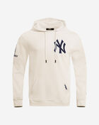 PRO STANDARD New York Yankees Classic Chenille Double Knit Pull Over Hoodie  LNY531152-EGG cream 1