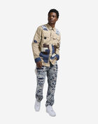 Long-Sleeve Patchwork Woven Shirt