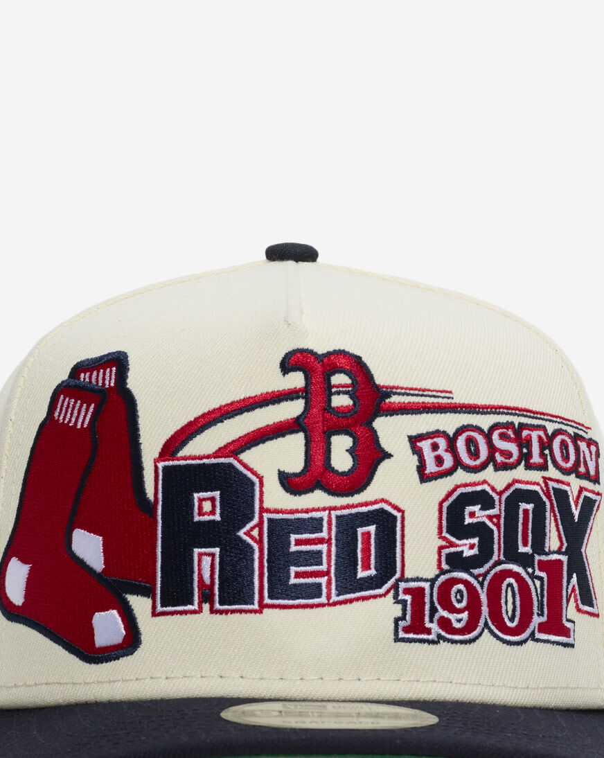 Shop New Era 9Fifty Boston Red Sox Classic A-Frame Snapback Hat
