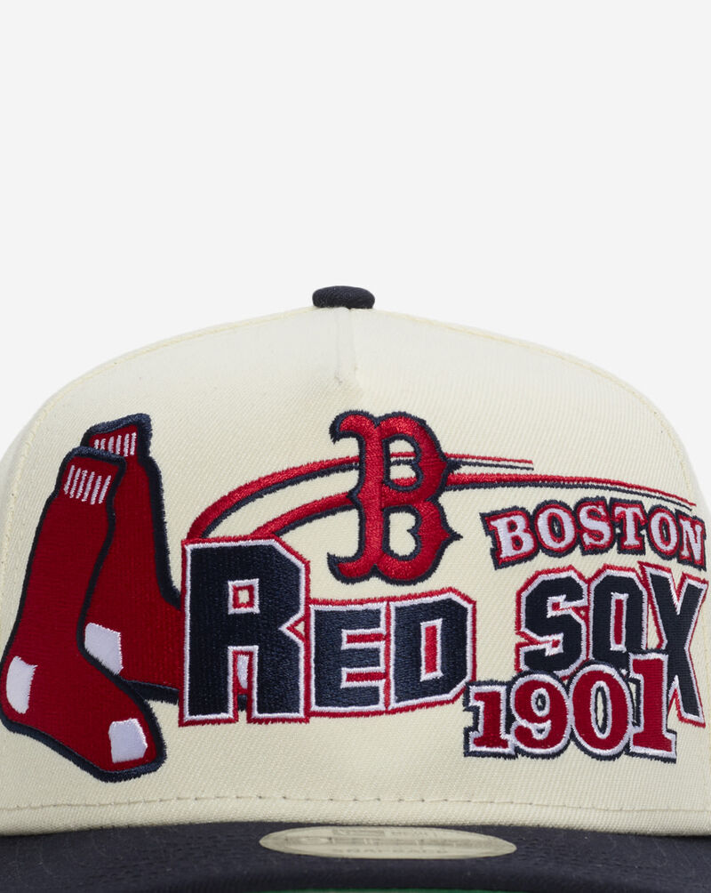 New Era 9Fifty Boston Red Sox Classic A-Frame Snapback Hat 60807864 cream 2