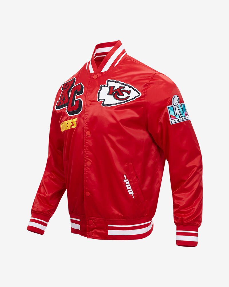 PRO STANDARD Kansas City Chiefs Mash Up Rib Satin Jacket FKC6410437-RED Red 4