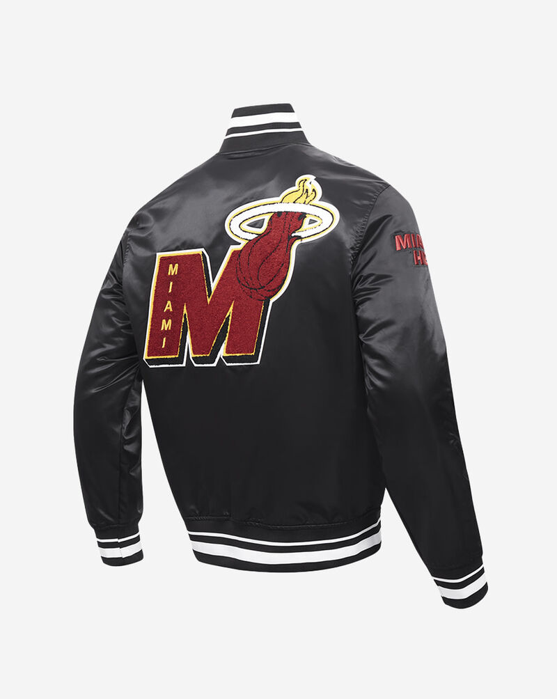 PRO STANDARD Miami Heat Mash Up Rib Satin Jacket BMH6515731-BLK Black 3