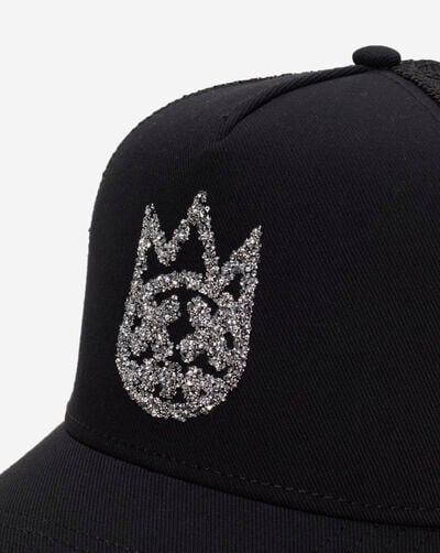 Clean Crystal Logo Mesh Back Trucker Curved Visor  Clean Crystal Logo Mesh Back Trucker Curved Visor