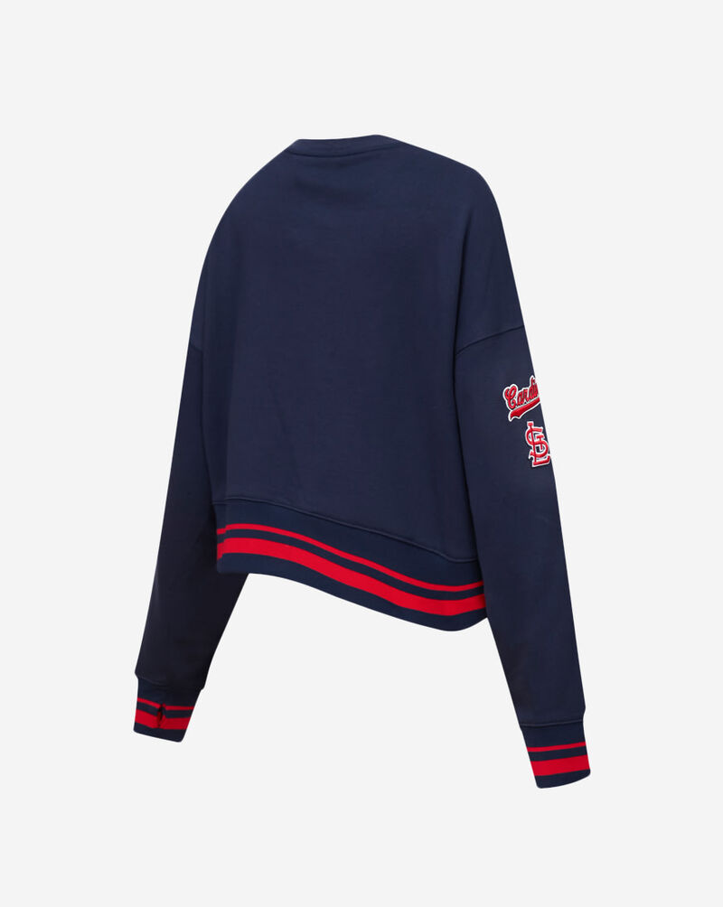 PRO STANDARD St. Louis Cardinals Mashup Rib Crewneck  LSCC35232-MRM Blue 3