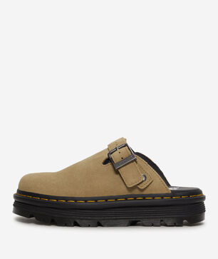 Zebzag Suede Slingback Platform Mules