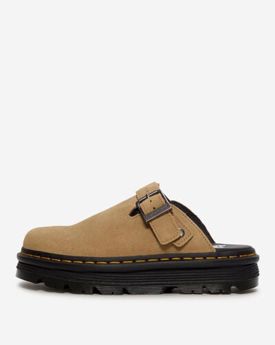 Zebzag Suede Slingback Platform Mules