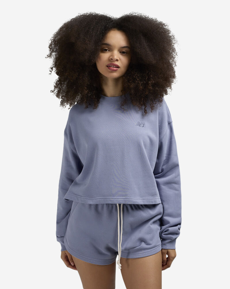 New Balance Coastal Fleece Crew Top WT51514-DUS Blue 1