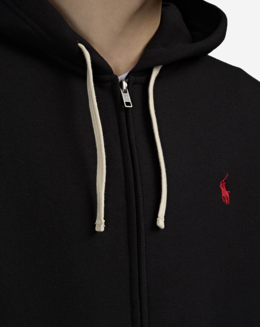 Shop Polo Ralph Lauren Fleece Full-Zip Hoodie 710813297001-BLK