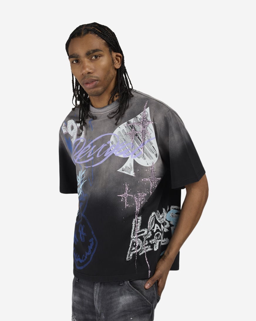 Shop Smoke Rise Smiley Tee KT26S425SN-BLK black | SNIPES USA