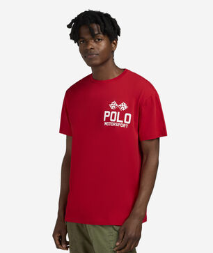 Classic Fit Slub Jersey Graphic T-Shirt