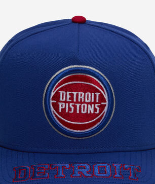 9Fifty Detroit Pistons Visor Scripts A-Frame Snapback Hat