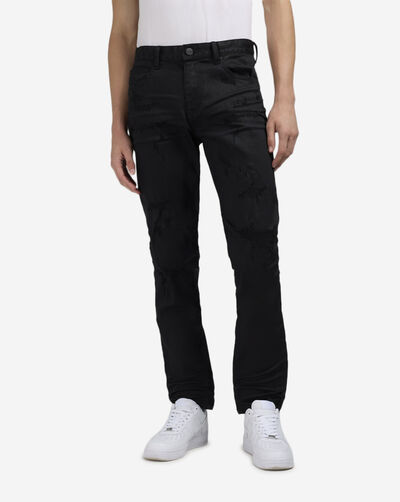 Coated Washed 5Pkt Slim Jeans