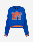 PRO STANDARD New York Knicks Mash Up Rib Fleece Crewneck BNKC55111-ROR Blue 1