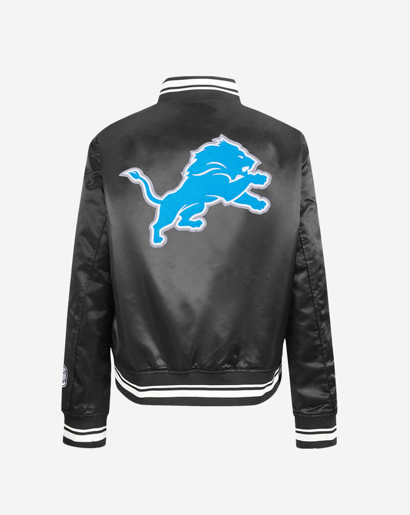 PRO STANDARD Detroit Lions Mash Up Rib Satin Jacket FDLU410417-BLK Black 3