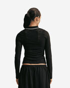 Nike NSW Chill Knit Tight Mod-Cropped Long-Sleeve Lace Top IM8389-010 Black 2