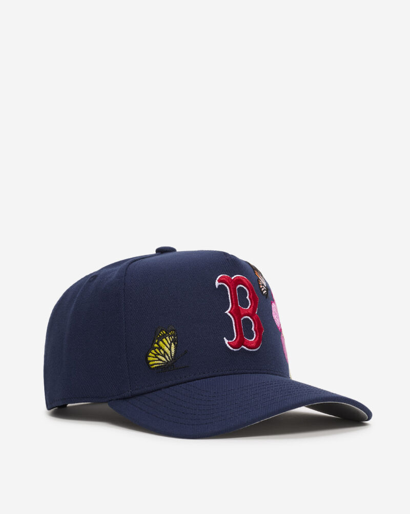 Mitchell  Ness Boston Red Sox Pro Pinch Butterfly Snapback Hat HP20187-BRSNAVY Blue 1