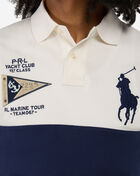 Polo Ralph Lauren Classic Fit Big Pony Mesh Polo Shirt 710B20011001-NVY White 3