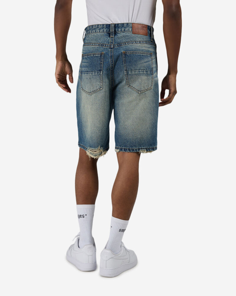 Decibel 5Pkt Distressed Denim Shorts DECWB499-BLU Blue 2