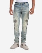 Decibel Studded Cross Denim Jean DECWB503-IND Blue 1