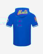 PRO STANDARD New York Mets Francisco Lindor #12 Classic Short Sleeve Pull Over Hoodie LNM1315647-RYB Blue 2