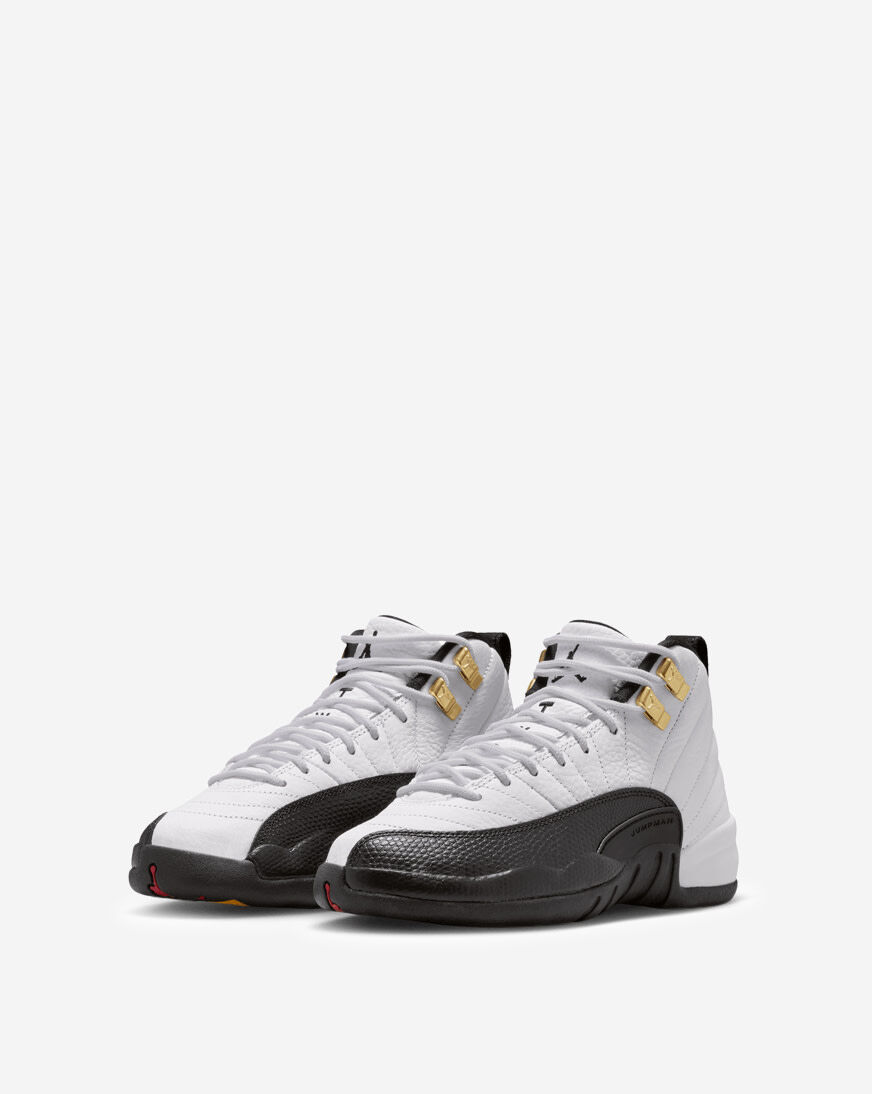 Shop Jordan Big Kids' Air Jordan 12 Retro 153265-117 white
