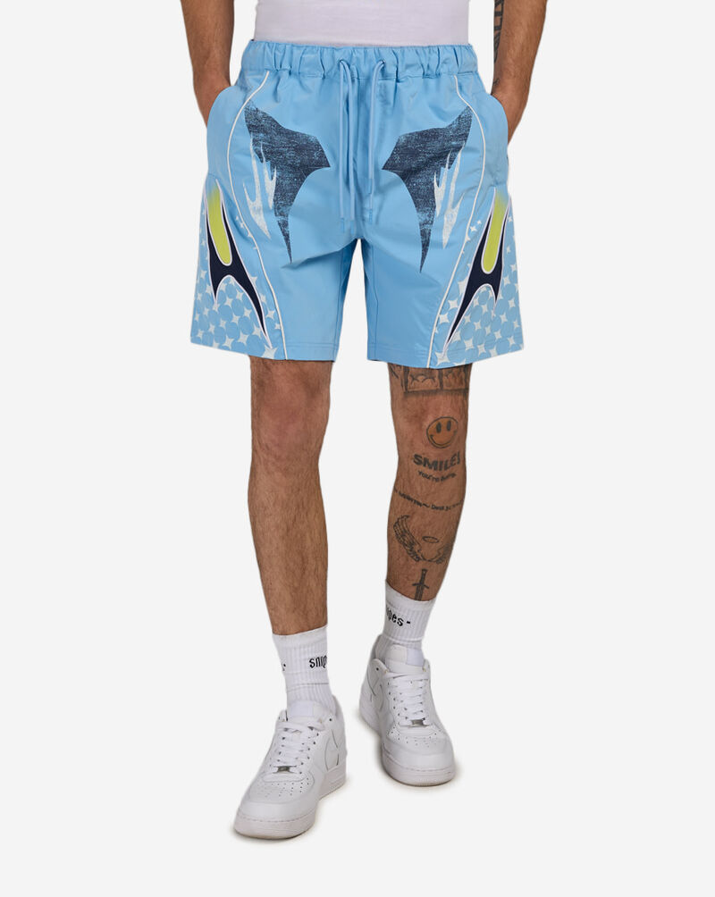 Smoke Rise Republic Windbreaker Shorts  WS26S451SN-BLU Blue 1