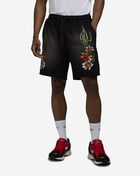 Smoke Rise Printed Terry Shorts KS25264SN-BLK Black 1