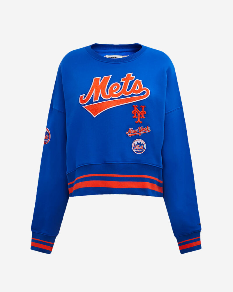 PRO STANDARD New York Mets Retro Classic Rib Crewneck LNMC314501-ROR Blue 1