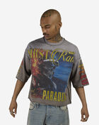 First Row Beyond Skeleton Mini Terry Cropped Tee FRM1046S-GRY Grey 1