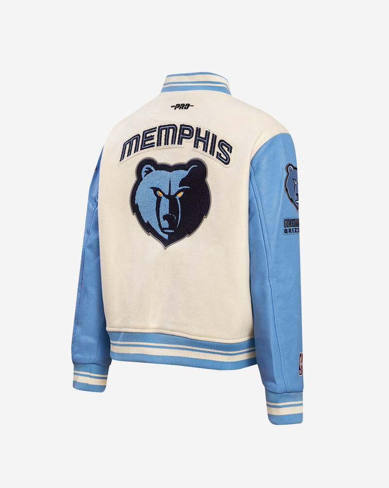PRO STANDARD Memphis Grizzlies Retro Classic Rib Wool Varsity Jacket BMGH58901-EUN cream 3