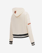 Baltimore Orioles Retro Classic Rib Fleece Cropped Pullover Hoodie