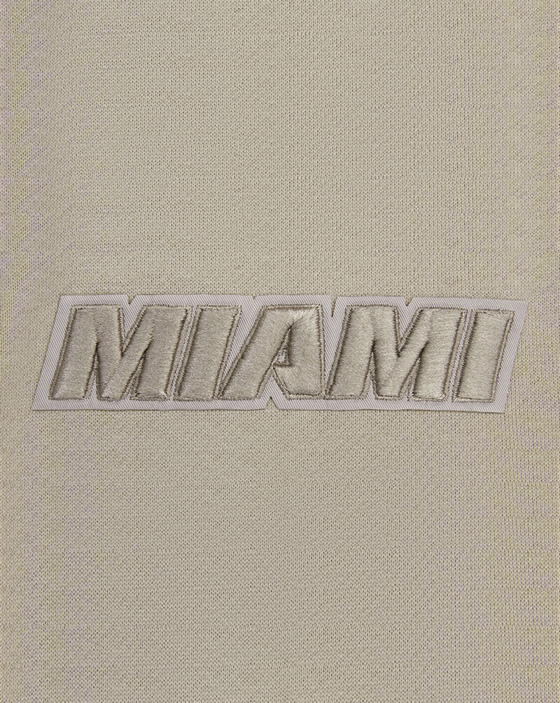 PRO STANDARD Miami Heat Neutral Drop Shoulder Fleece Crewneck BMH558735-TAU Beige 4