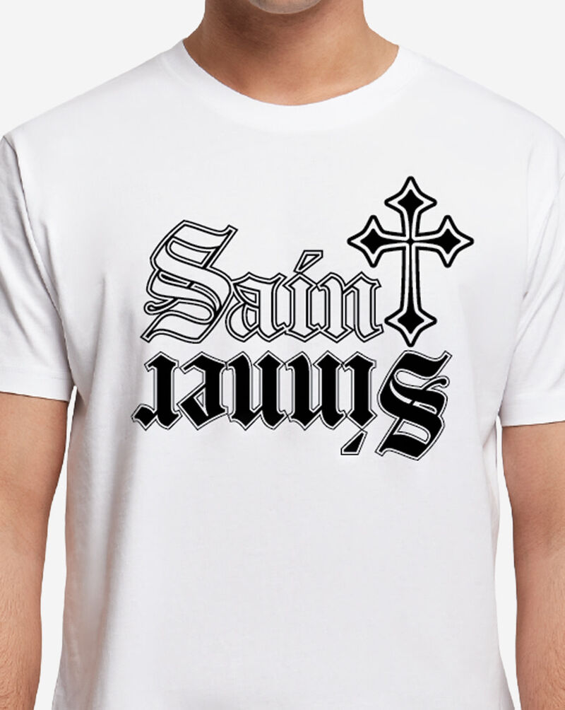 Mister Tee Saint Sinner Reflection Tee MTUS571-US-00220 White 3