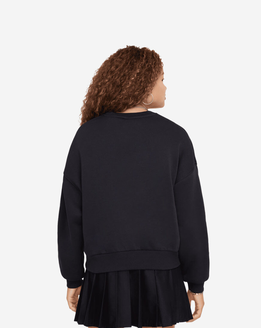 Shop Nike Big Kids' NSW Club Fleece Boxy Crewneck FZ9244-010