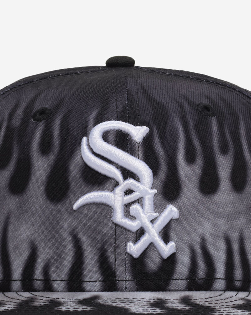 New Era 59Fifty Chicago White Sox Flames Fitted Hat 60949332 Black 2
